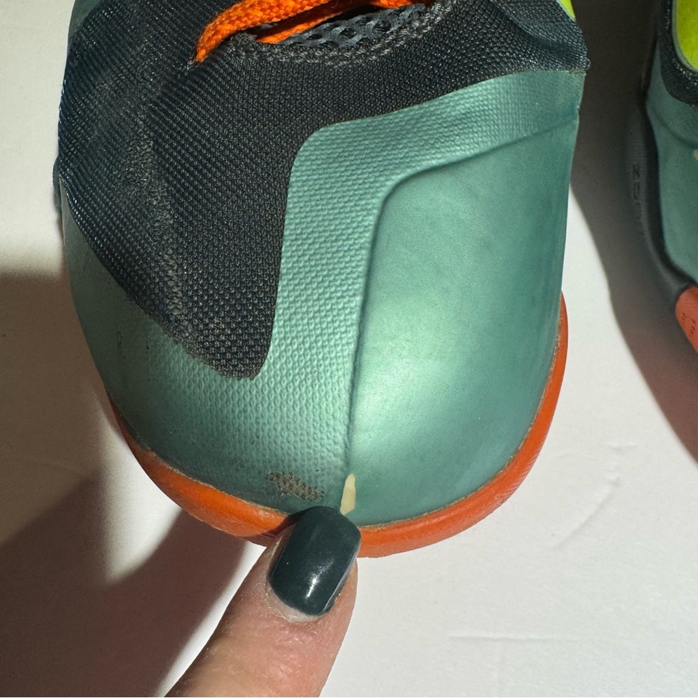 Nike LeBron 9 Cannon High Top Green and Orange‎ Sneakers Size 15 469764004 - Picture 9 of 12